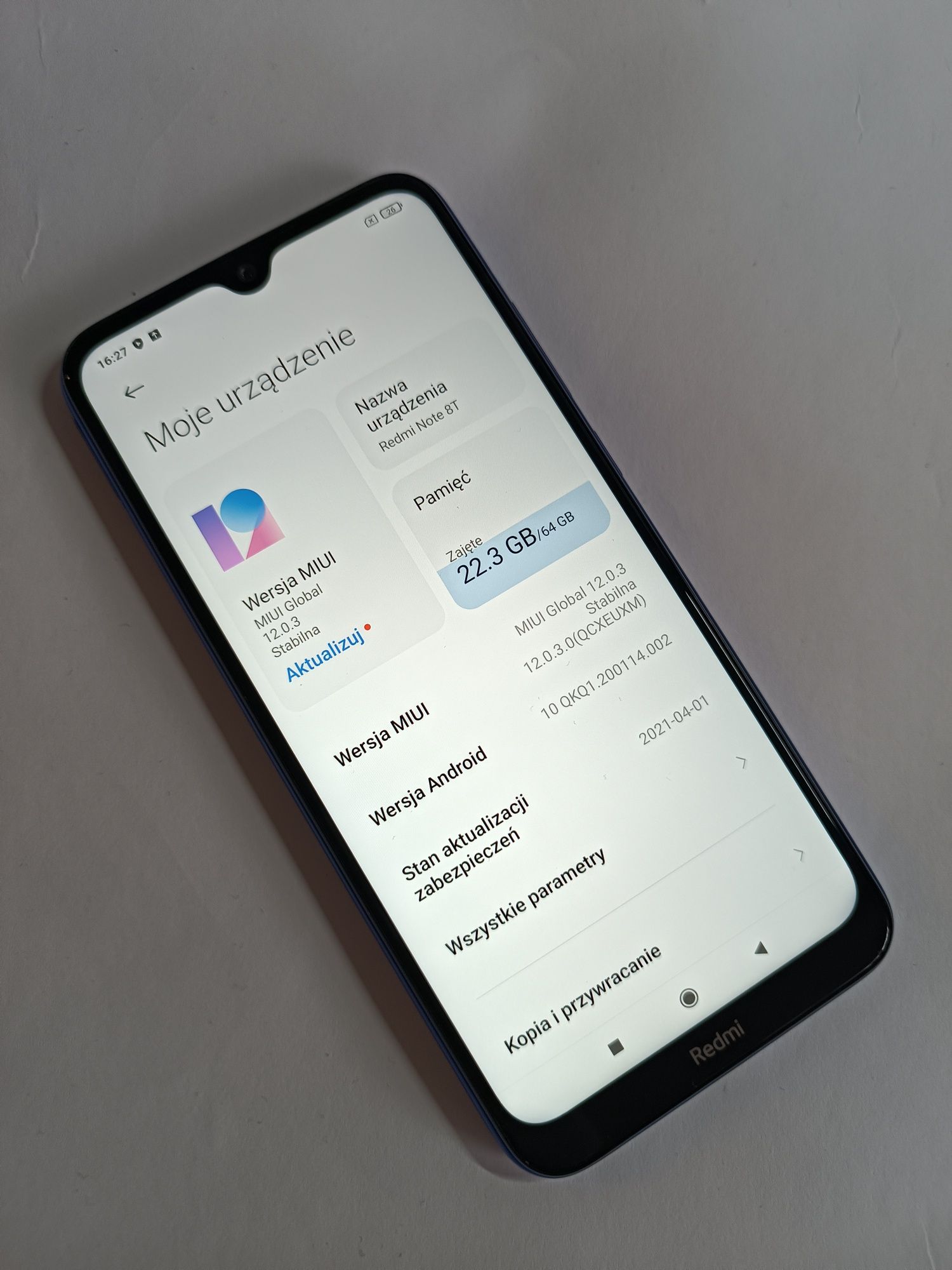 Redmi note 8T 64gb ! Bardzo ładny