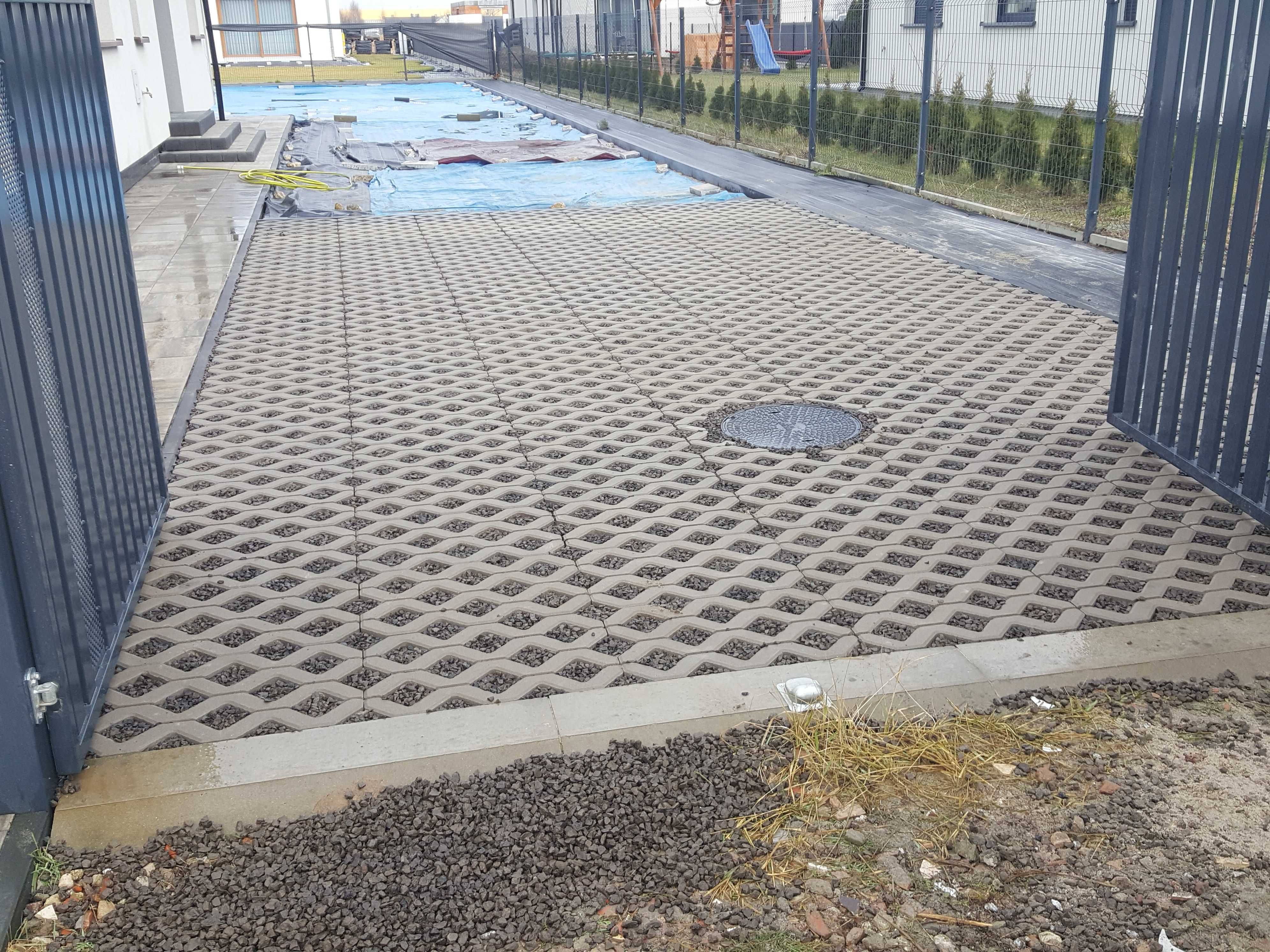 Kratka parkingowa,płyta ażurowa w ogrodzie,montaż od 50zl/m2