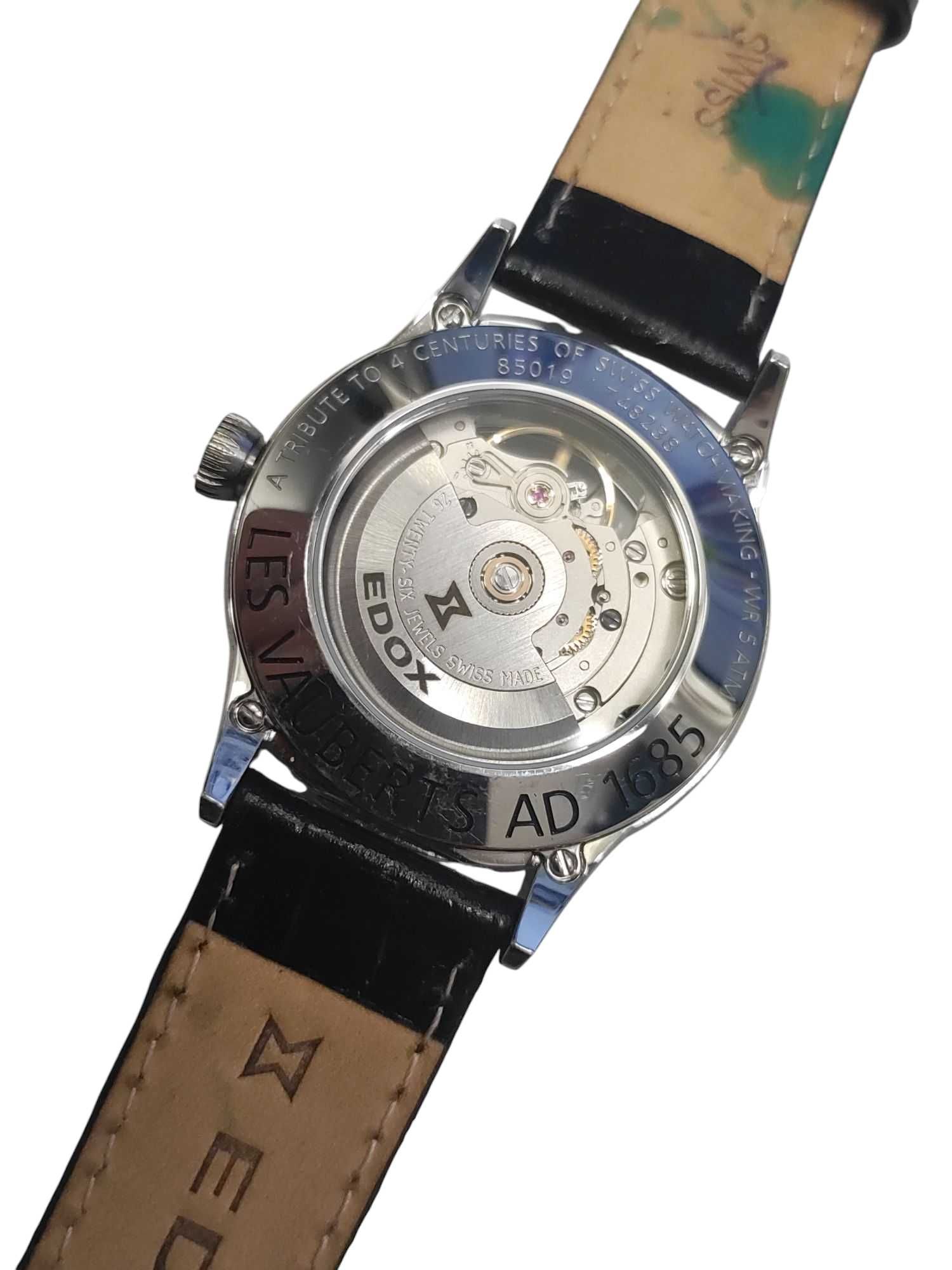 Zegarek Edox Les Vauberts Open Heart Automatic 85019 / 40mm Idealny!