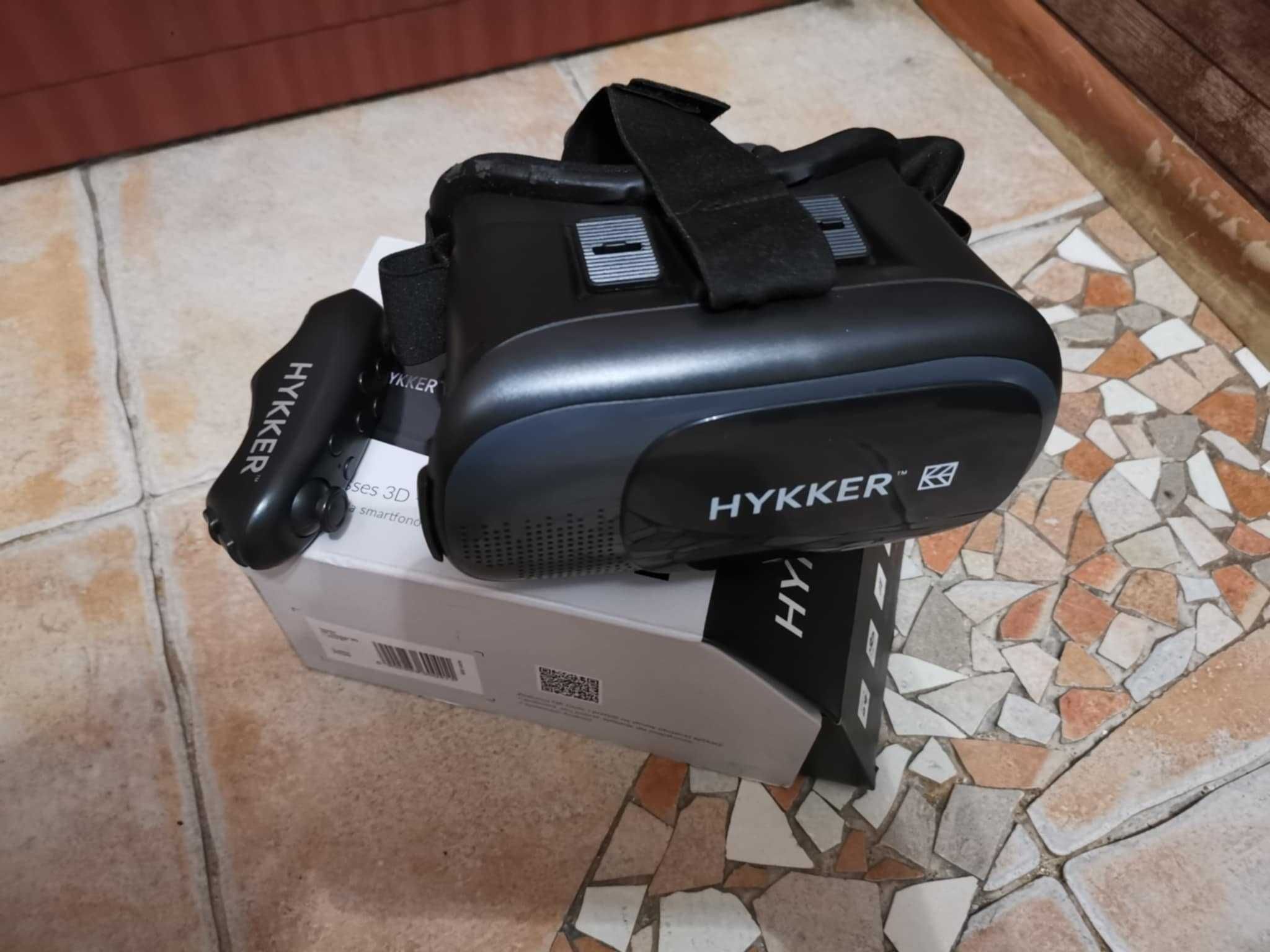 Okulary VR Hykker 3D +pilot BT gogle VR do smartfonów jak NOWE
