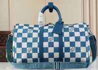 Продам чоловічу дорожню сумку Louis Vuitton keepall 45 Deposee Damier