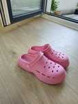 Klapki a'la Crocs Zara roz 35