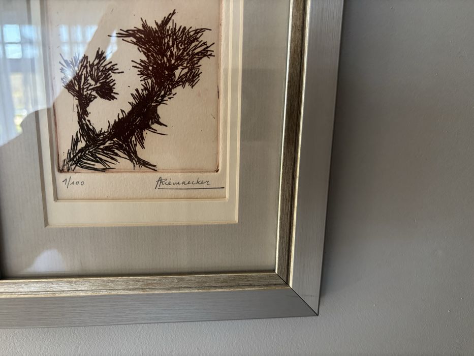 Grafika limitowana, numerowana 1/100 – sztuka współczesna