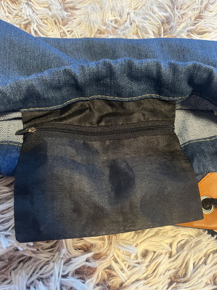 Worek plecak jeansowy