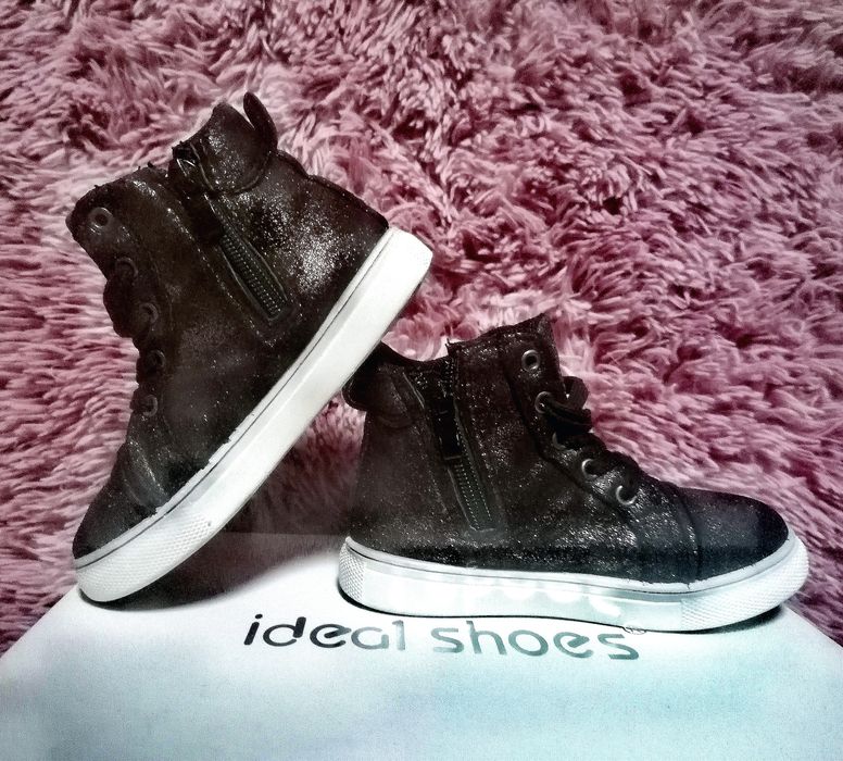 Brokatowe botki glam style trampki dla dziewczynki 27