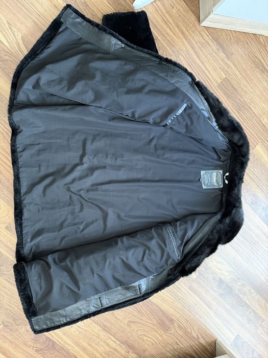 Шуба мужская мутон и норка