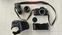 Máquina fotografica PENTAX P30 com flax PENTAX AF260Sa