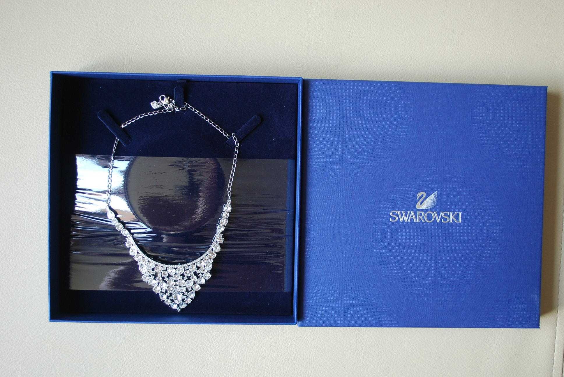 oryginalna elegancka nowa kolia Swarovski święta sylwester ślub wesele