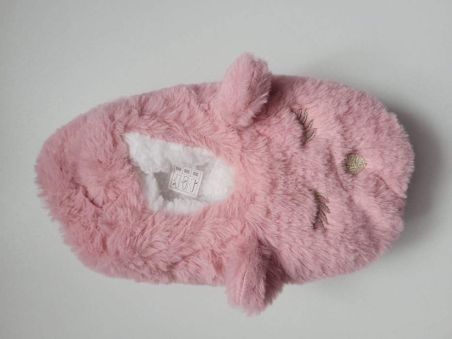 Różowe kapcie baleriny misie 35-38 nowe z metką