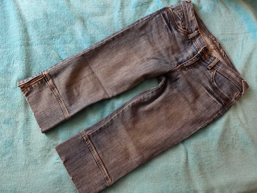 spodenki dżinsowe do kolana 38 M bermudy jeans rozciągliwe