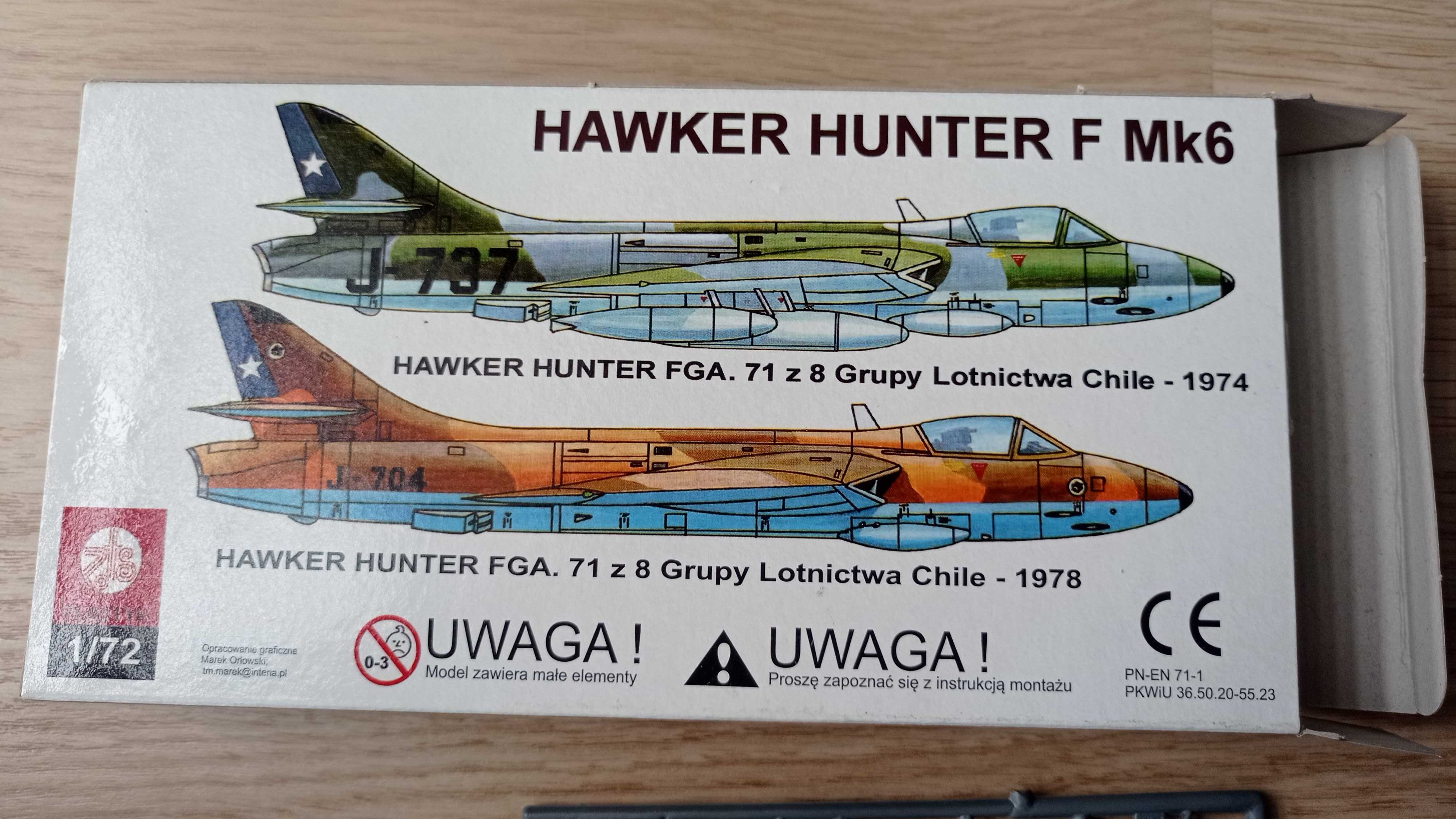 Sprzedam model do sklejania HAWKER HUNTER F Mk6