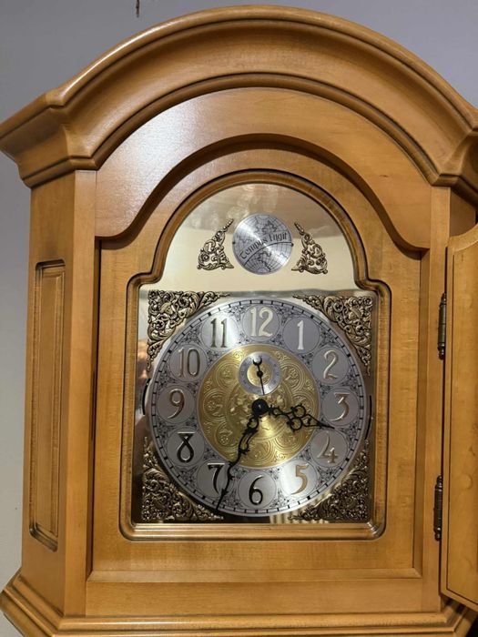 Zegar stojący tempus w skrzyni dębowy