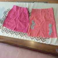 2 różowe spódniczki dziewczęce