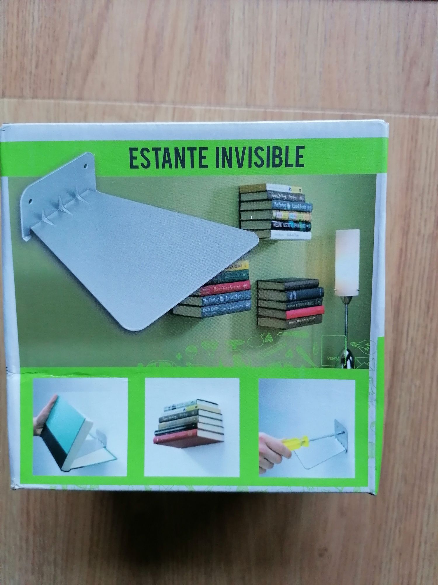 Estante invisível para livros - 2 unid. Novo em caixa
