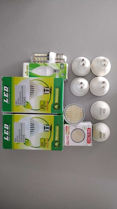Żarówki LED E14, E27, GU10 barwa ciepła / zimna