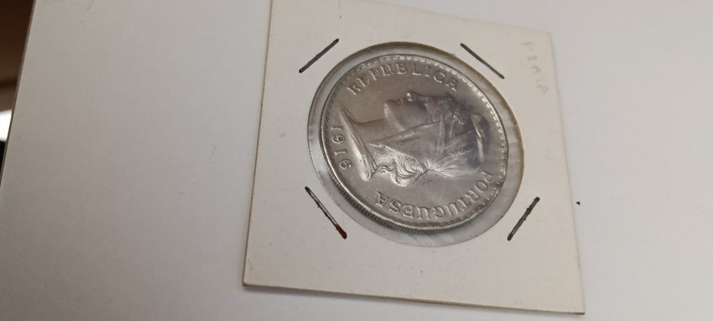 Vendo moeda prata antiga 50 Centavos de 1916, da República Portuguesa