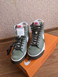 Кеди Nike blazer mid pro club olive green