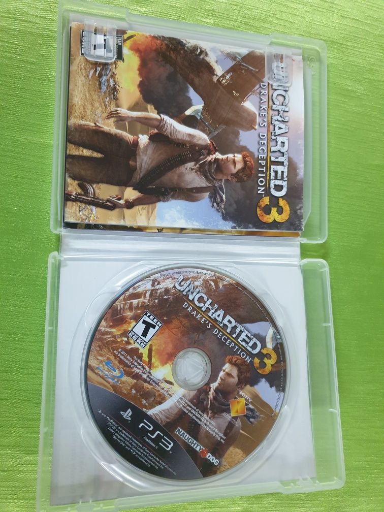 Jogo ps3  - Uncharted 3. Gta 5. Minecraft