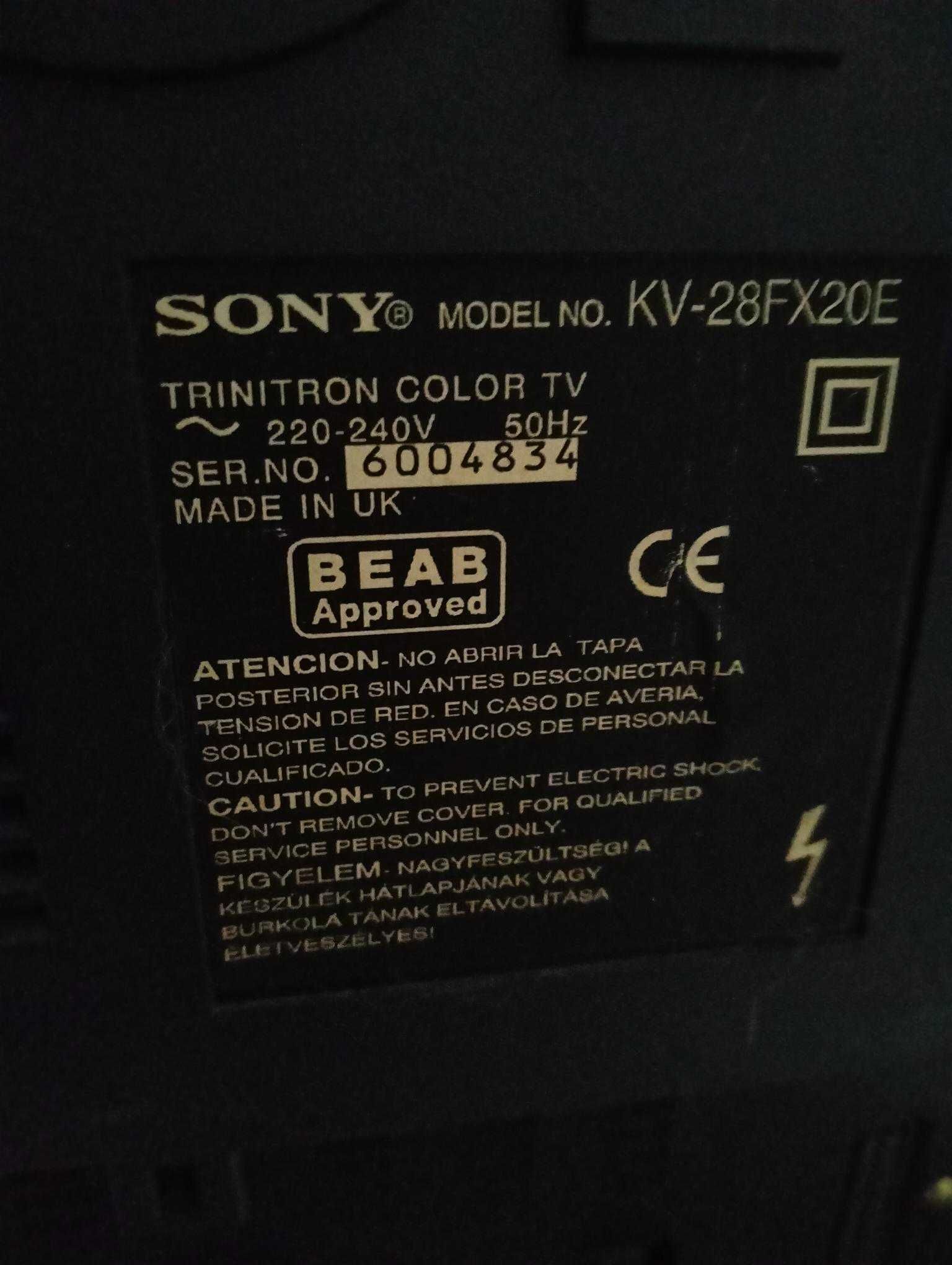 SONY tv  antiga KV28FX20E