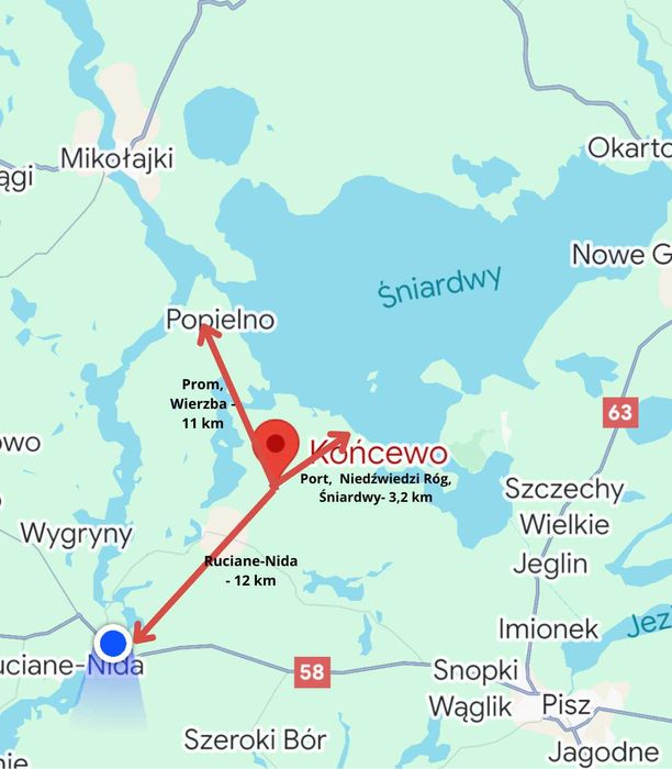 Siedlisko na Mazurach w pobliżu Śniardwy