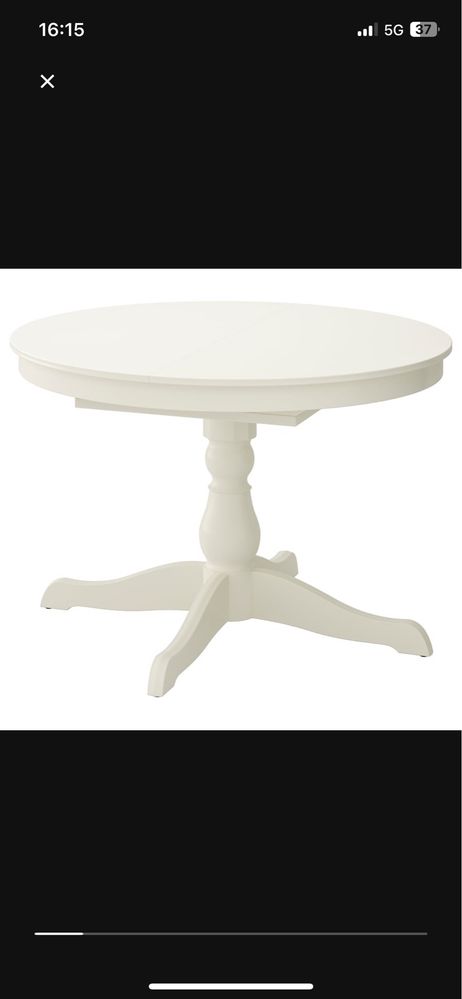 stół biały ikea INGATORP
