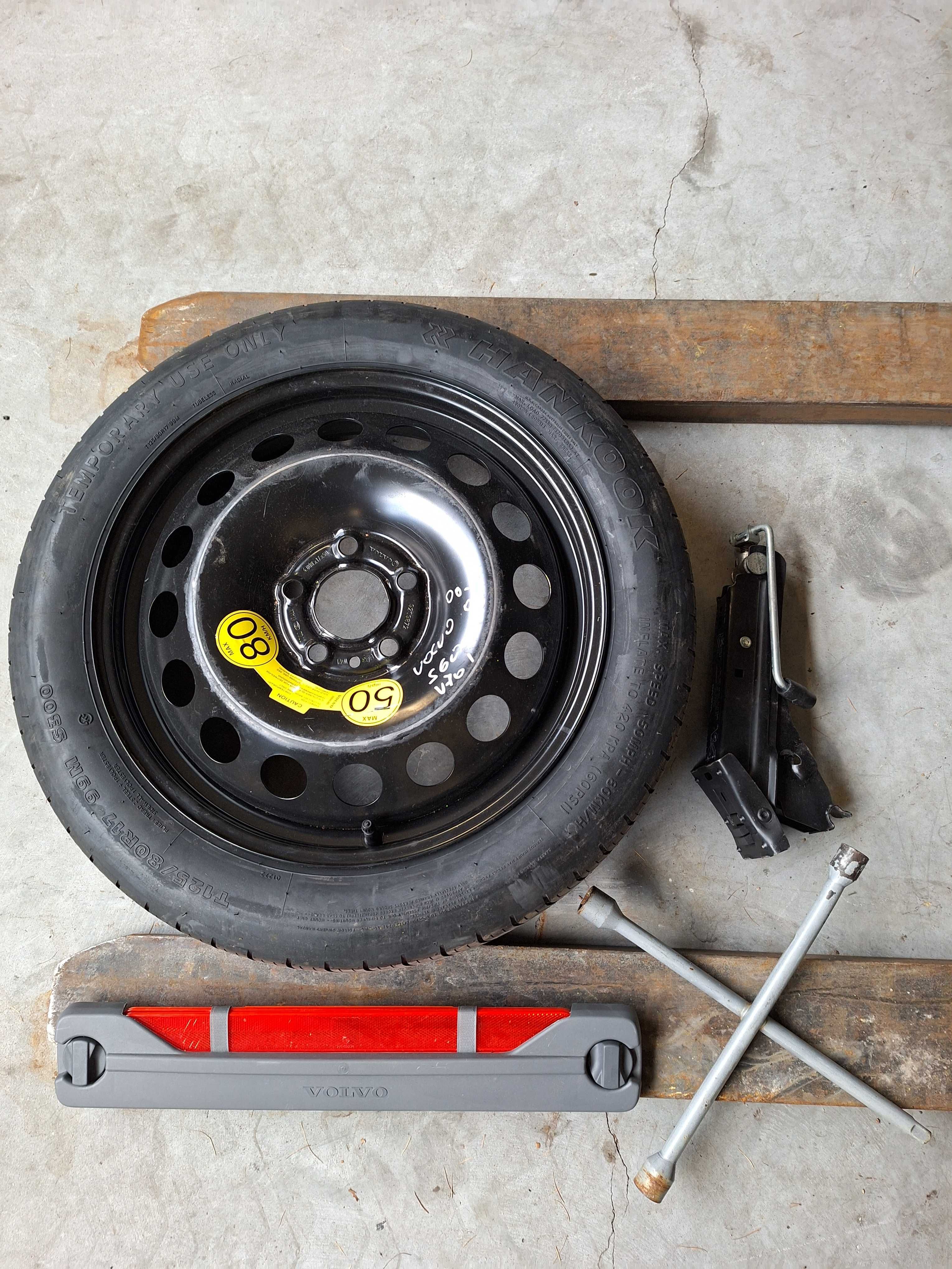 koło zapasowe dojazdówka lewarek volvo s60 v70 00-07r
