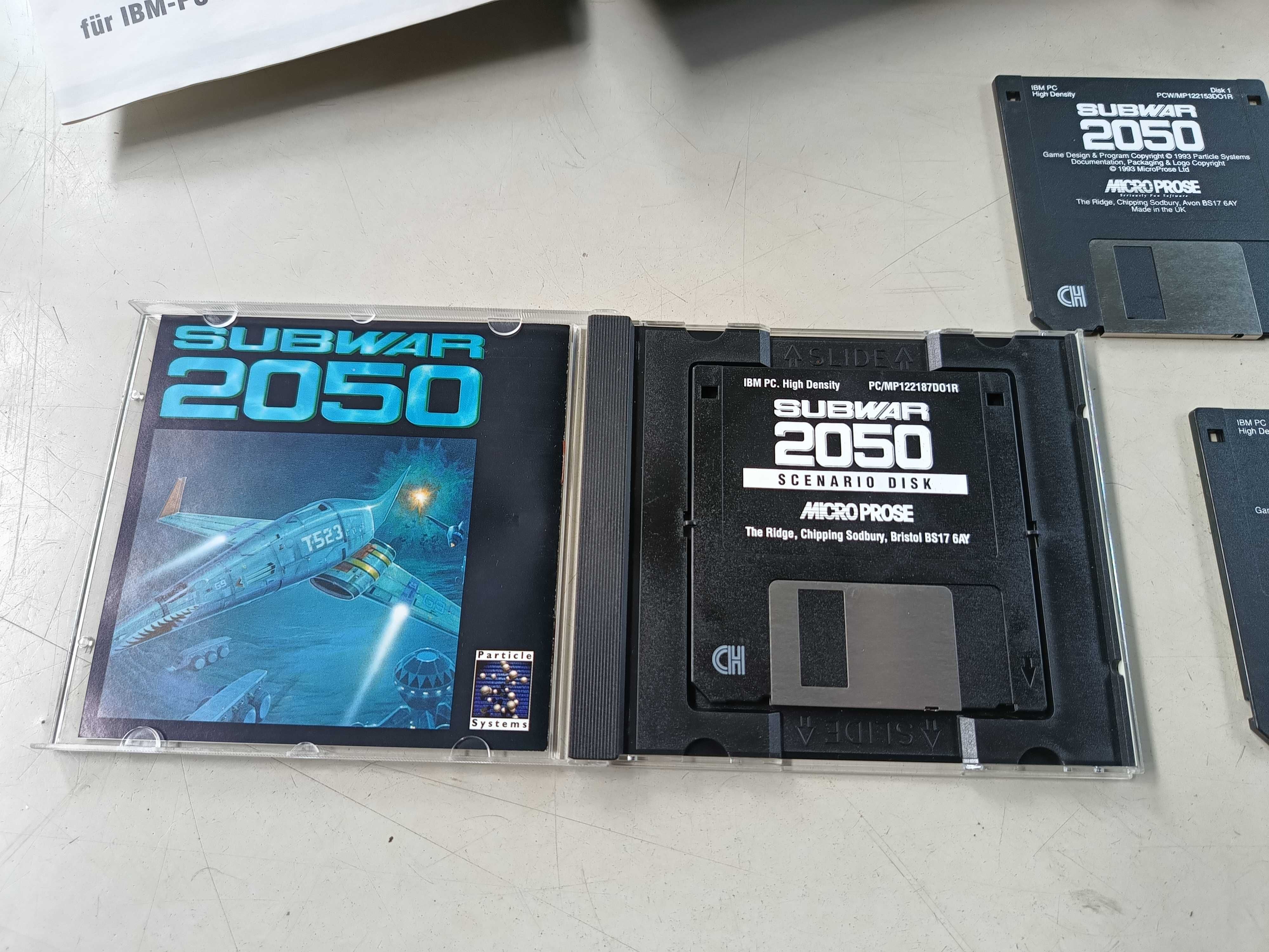 Stara gra na PC "SUBWAR 2050" wyd MicroProse 1993 Made in UK