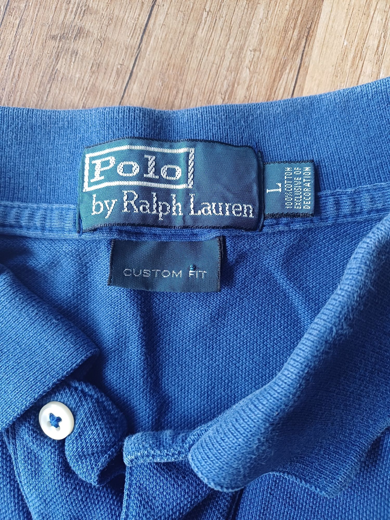 Ralph Lauren koszulka polo L granatowa bawełna męska