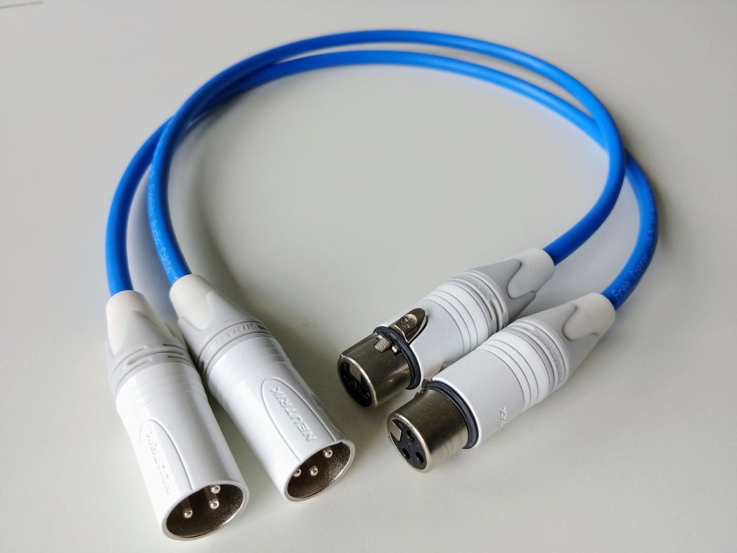 Melodika SBC1230 Sky Blue 2x XLR 0.5m Interkonekt