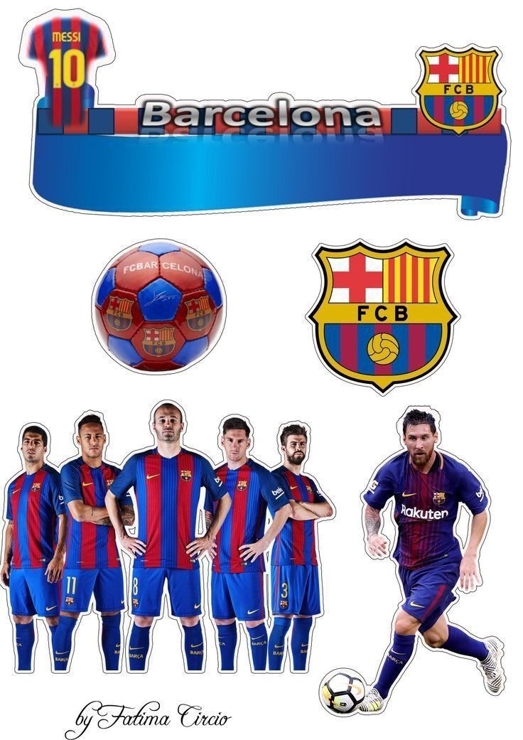 Wydruk cukrowy A4 Włoski papier Fc Barcelona