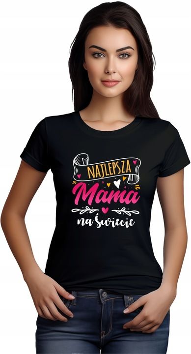 Prezent Dla Mamy Dzień Mamy Matki Upominek Koszulka T-shirt Damska
