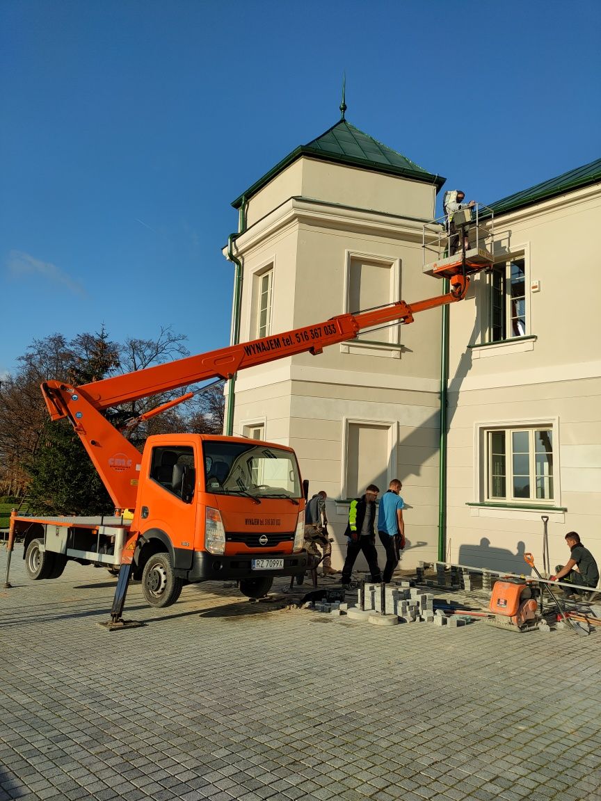 Podnośnik koszowy zwyżka wynajem usługi