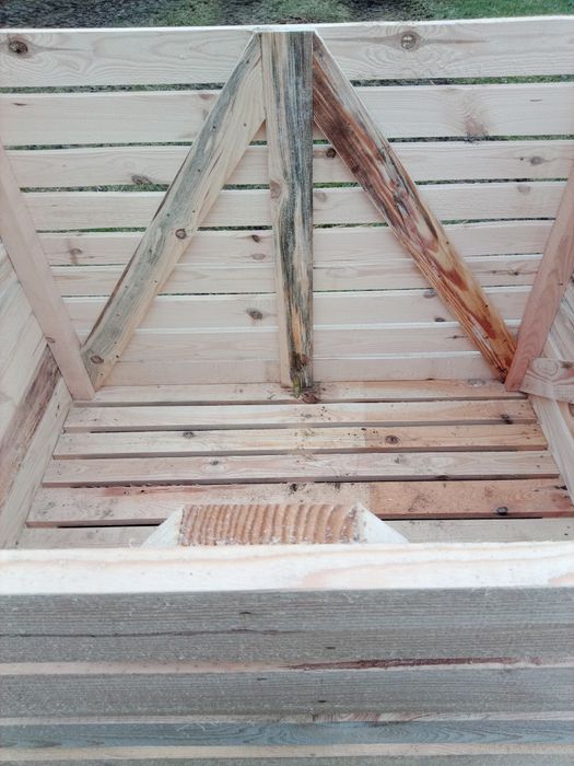 Skrzyniopalety 150x120x115 mocne solidne na skosach i grubych legarach