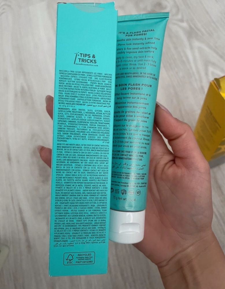 Benefit The porefessional speedy smooth maska oczyszczająca pory