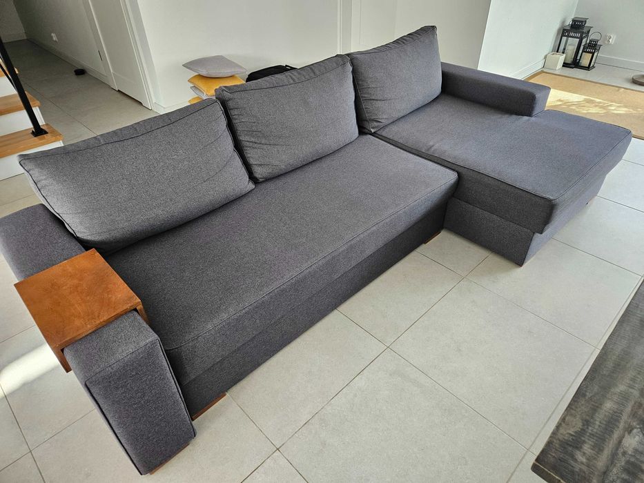 Kanapa sofa narożnik Agata  do salonu kolor szary