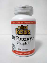Комплекс витаминов группы В Natural Factors Hi Potency B, 90 капсул