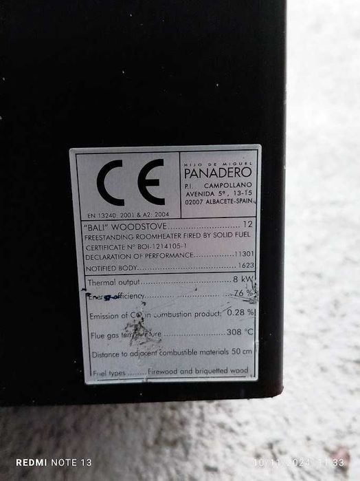 Salamandra de aquecimento a lenha