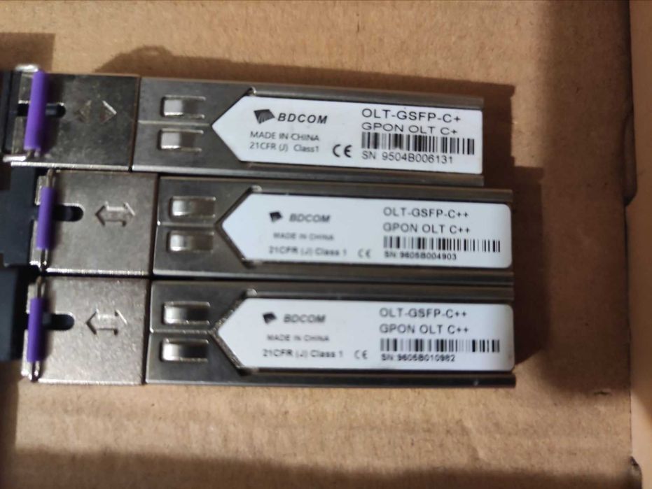 Оптичні модулі, sfp модулі, gpon, epon модулі