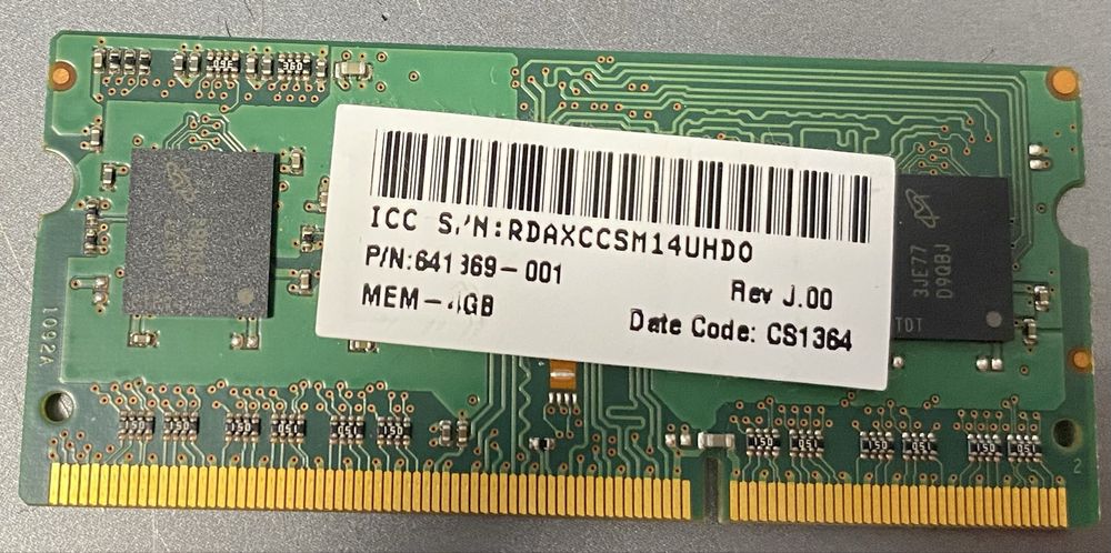 Micron DDR3L 4Gb 12800 Оперативна память