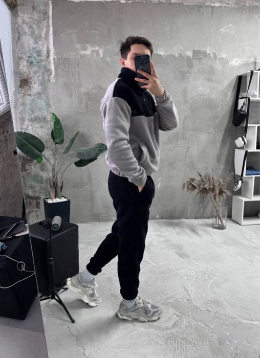 Теплий зимовий чоловічий костюм на флісі+термо