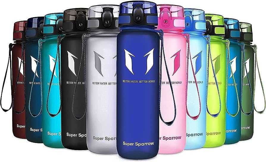 Sportowa butelka wody Super Sparrow 750ml z miarką p371