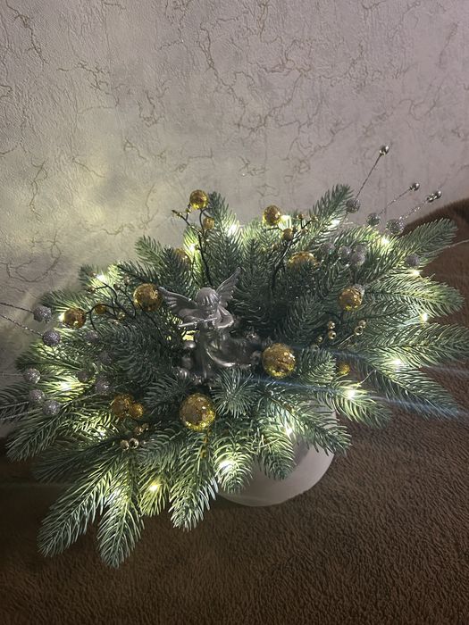 Новорічний букет з підсвіткою