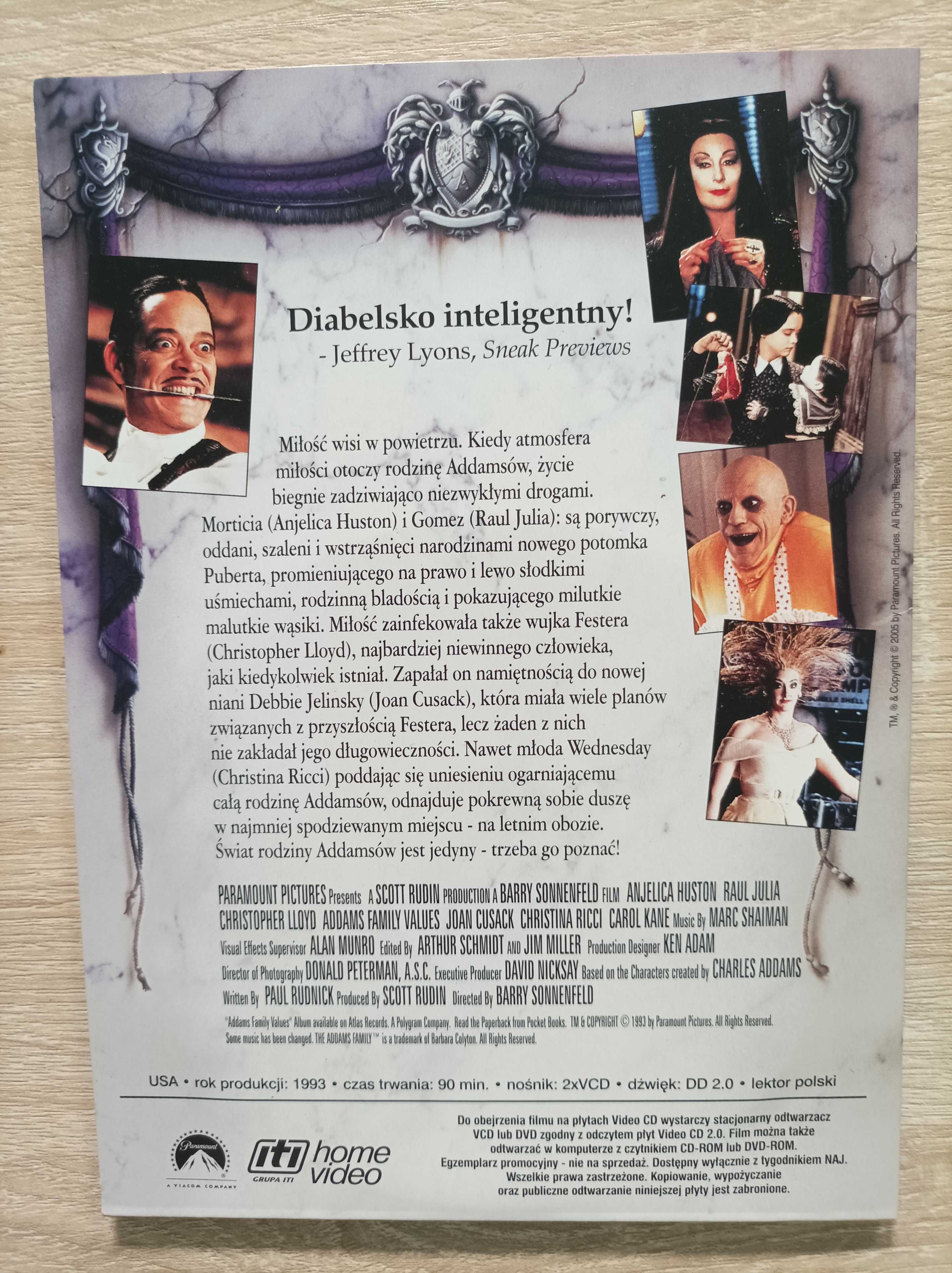 Film VCD Rodzina Addamsów II