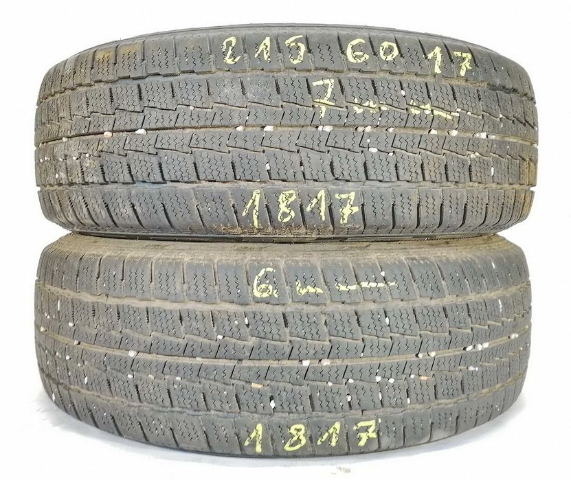 4x 215/60 R17C Hankook RW06 opony zimowe 6 mm / montaż