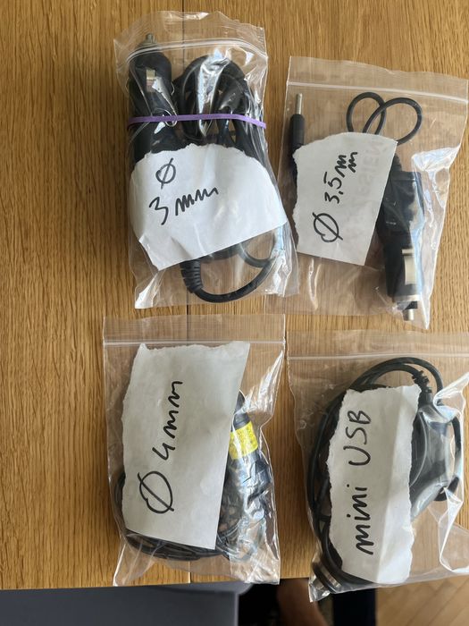 Zasilacz samochodowy do zapalniczki 3, 3,5mm 4mm micro USB