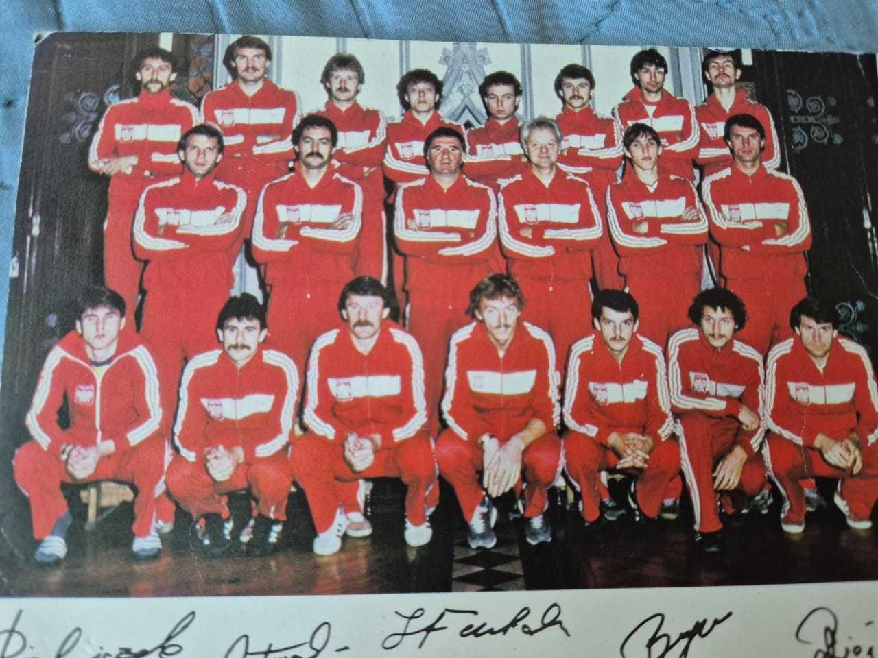 Pocztówka Autografy Polska  Boniek Smolarek Furtok Gratis Real Madryt