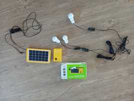 Iluminação a energia Solar (3 lampadas, powerbank e painel)