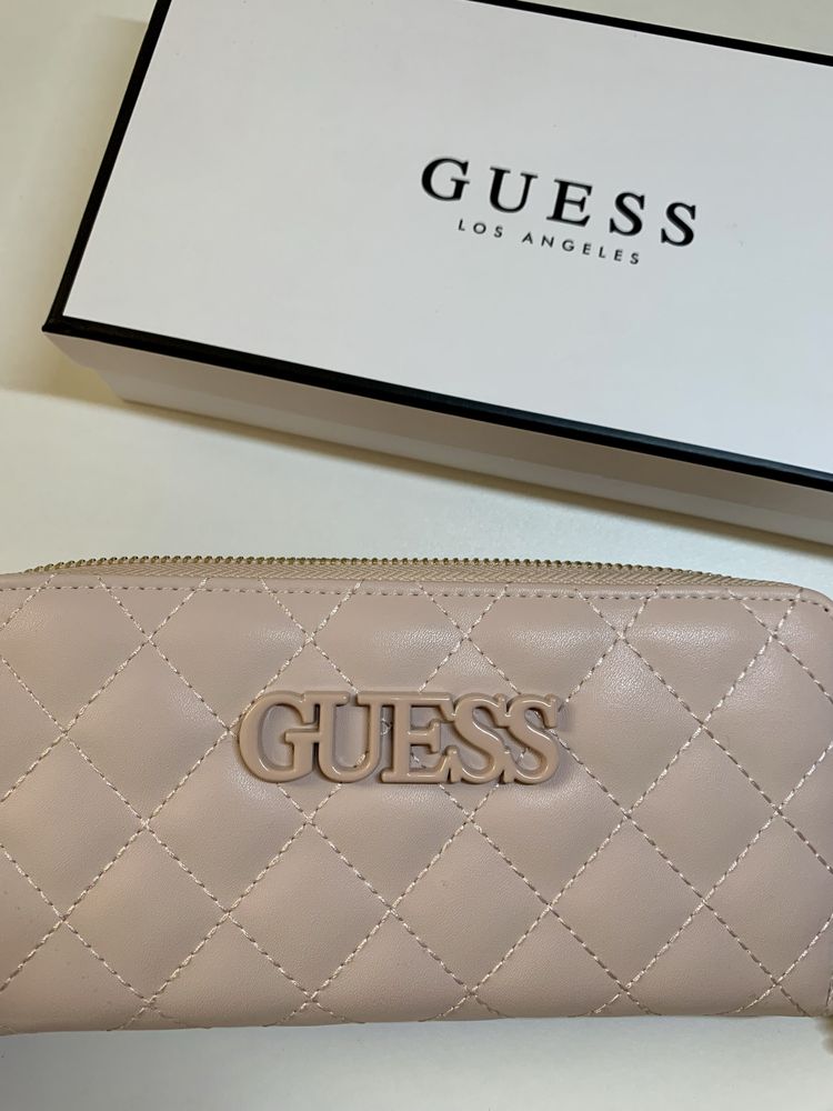 ТОРГ!! НОВІЙ - Гаманець жіночий Guess Elliana 861 Пудра. ТОРГ