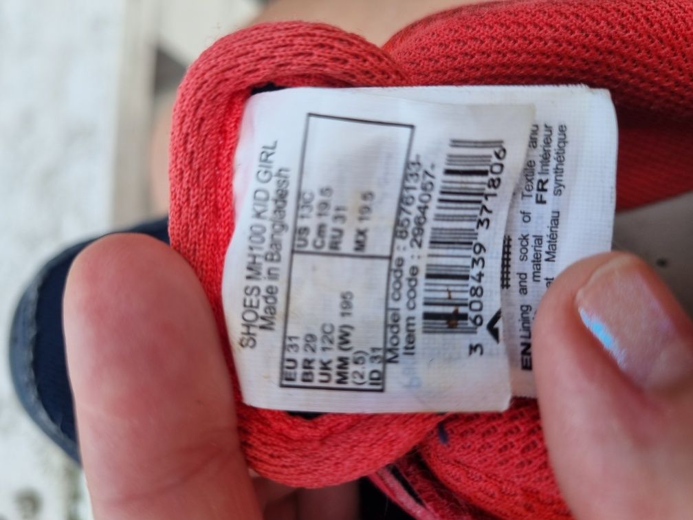 Buty trekkingowe rozm. 31 Quechua