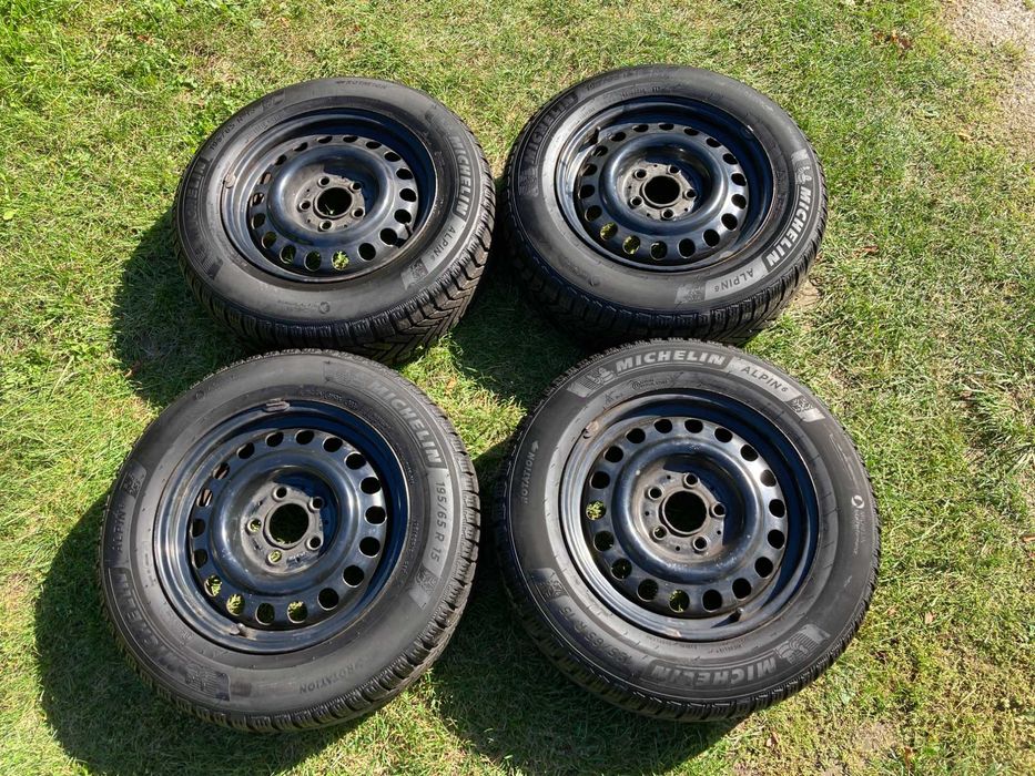 Koła zimowe opony Michelin Alpin6 195/65/15 + felgi 5x112 6,5J ET49